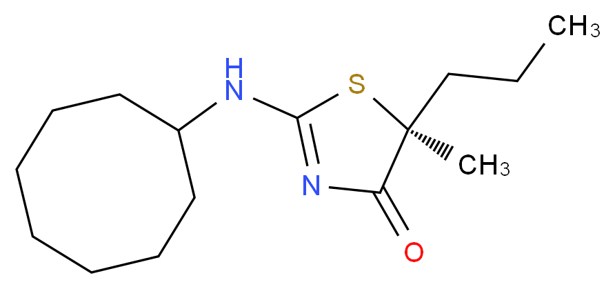 (5S)-2-(cyclooctylamino)-5-methyl-5-propyl-1,3-thiazol-4(5H)-one_Molecular_structure_CAS_)