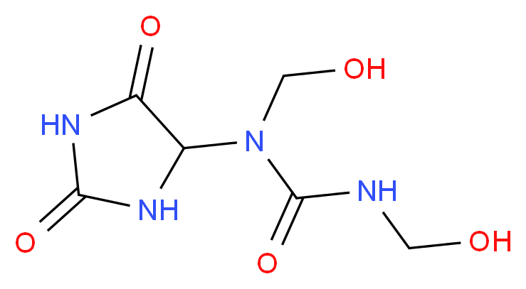 DIAZOLIDINYL UREA_Molecular_structure_CAS_78491-02-8)
