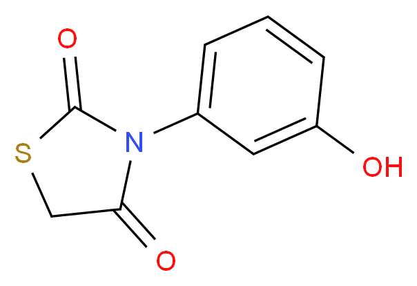 3-(3-Hydroxy-phenyl)-thiazolidine-2,4-dione_Molecular_structure_CAS_51964-26-2)