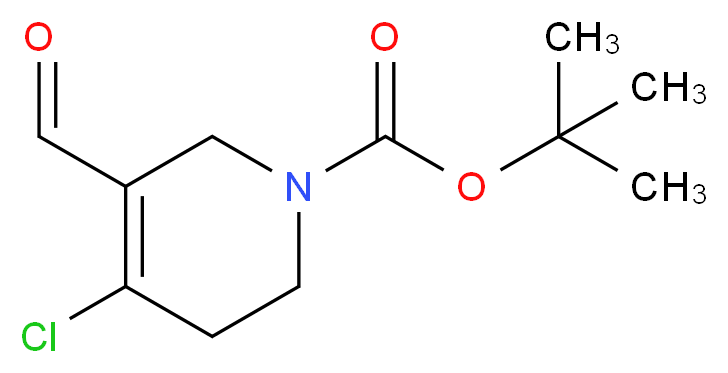 1-BOC-4-CHLORO-5-FORMYL-3,6-DIHYDRO-2H-PYRIDINE_Molecular_structure_CAS_885275-20-7)