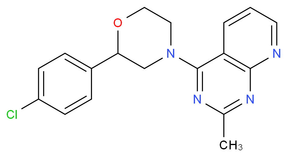 4-[2-(4-chlorophenyl)morpholin-4-yl]-2-methylpyrido[2,3-d]pyrimidine_Molecular_structure_CAS_)