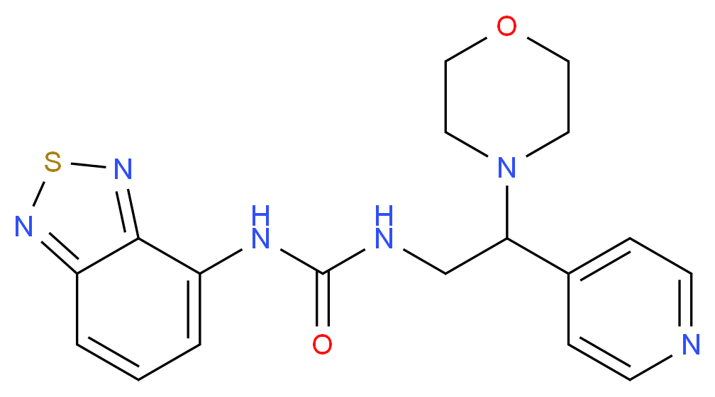 N-2,1,3-benzothiadiazol-4-yl-N'-(2-morpholin-4-yl-2-pyridin-4-ylethyl)urea_Molecular_structure_CAS_)