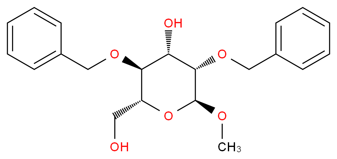 Methyl 2,4-Di-O-benzyl-α-D-mannopyranoside_Molecular_structure_CAS_67381-29-7)