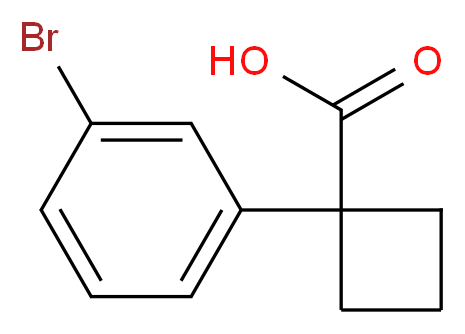 1-(3-BROMOPHENYL)CYCLOBUTANECARBOXYLIC ACID_Molecular_structure_CAS_926261-31-6)