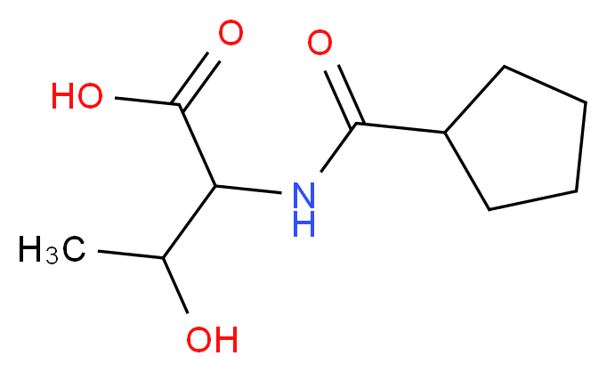 2-(cyclopentylformamido)-3-hydroxybutanoic acid_Molecular_structure_CAS_)