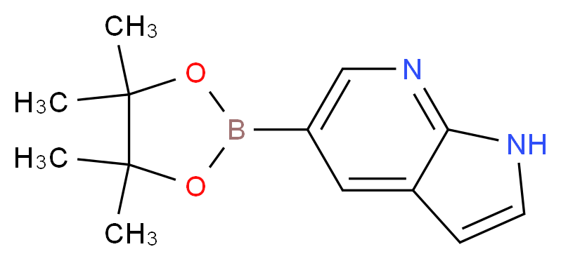 5-(4,4,5,5-Tetramethyl-[1,3,2]dioxaborolan-2-yl)-1H-pyrrolo[2,3-b]pyridine_Molecular_structure_CAS_754214-56-7)