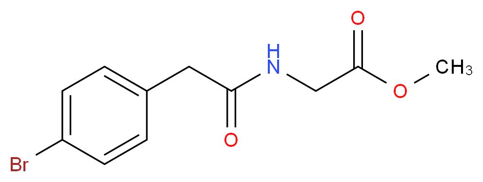 Methyl N-[(4-bromophenyl)acetyl]glycinate_Molecular_structure_CAS_)