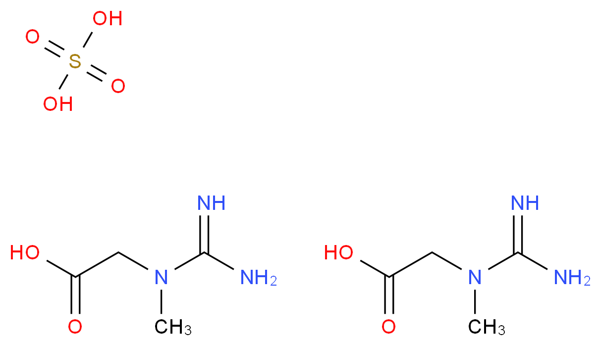 Creatine hemisulfate salt_Molecular_structure_CAS_102601-28-5)