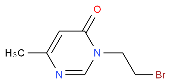 3-(2-bromoethyl)-6-methyl-3,4-dihydropyrimidin-4-one_Molecular_structure_CAS_)