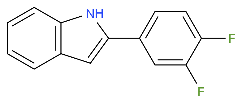2-(3,4-Difluorophenyl)indole 97%_Molecular_structure_CAS_68290-36-8)