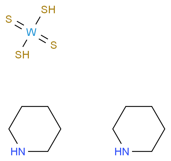 Piperidine tetrathiotungstate_Molecular_structure_CAS_56181-21-6)