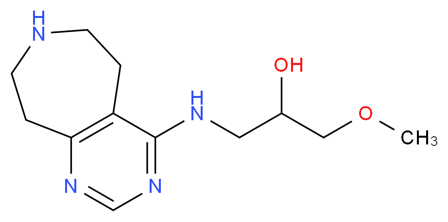 1-methoxy-3-(6,7,8,9-tetrahydro-5H-pyrimido[4,5-d]azepin-4-ylamino)propan-2-ol_Molecular_structure_CAS_)
