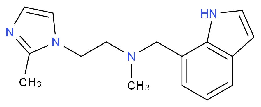 (1H-indol-7-ylmethyl)methyl[2-(2-methyl-1H-imidazol-1-yl)ethyl]amine_Molecular_structure_CAS_)