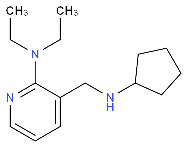 3-[(cyclopentylamino)methyl]-N,N-diethyl-2-pyridinamine_Molecular_structure_CAS_)
