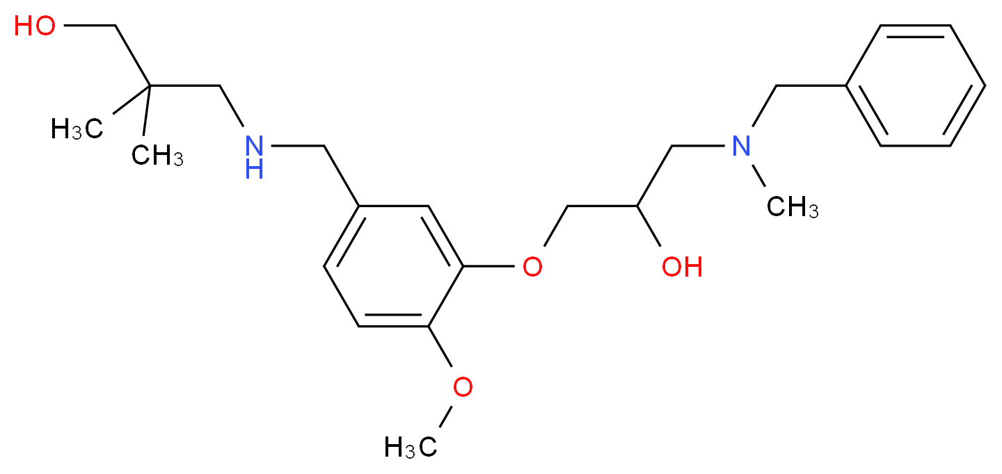 3-[(3-{3-[benzyl(methyl)amino]-2-hydroxypropoxy}-4-methoxybenzyl)amino]-2,2-dimethyl-1-propanol_Molecular_structure_CAS_)