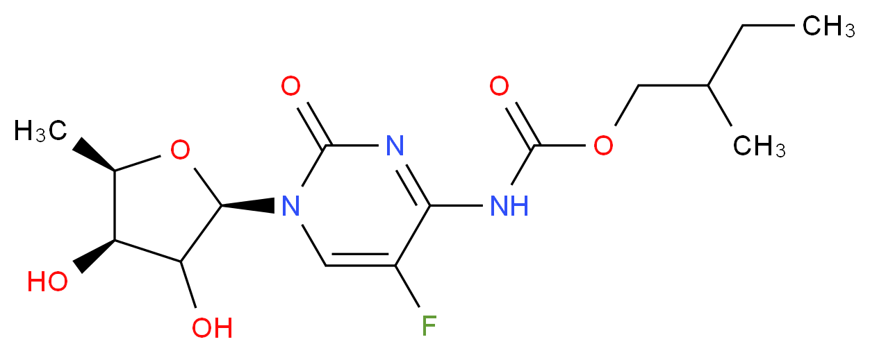 5'-Deoxy-5-fluoro-N-[(2-methylbutoxy)carbonyl]cytidine_Molecular_structure_CAS_910129-15-6)
