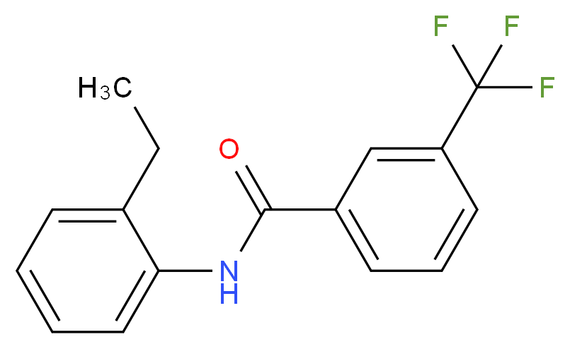 N-(2-Ethylphenyl)-3-(trifluoromethyl)benzamide_Molecular_structure_CAS_)