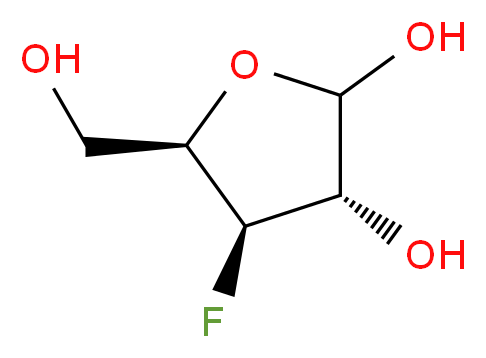 3-Fluoro-3-deoxy-D-xylofuranose_Molecular_structure_CAS_14537-01-0)