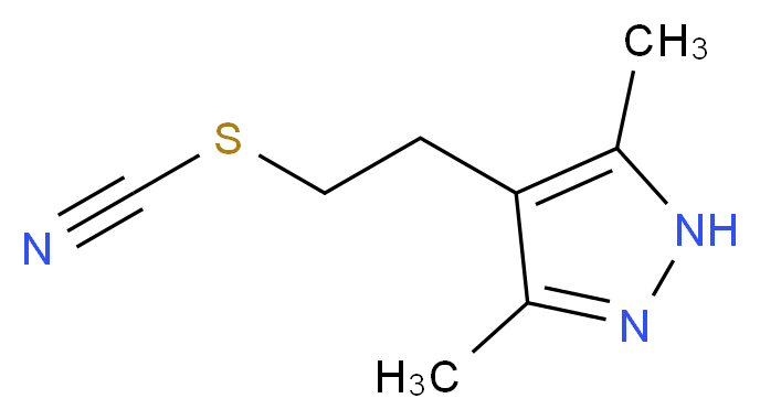 3,5-Dimethyl-4-(2-thiocyanatoethyl)-1H-pyrazole_Molecular_structure_CAS_)