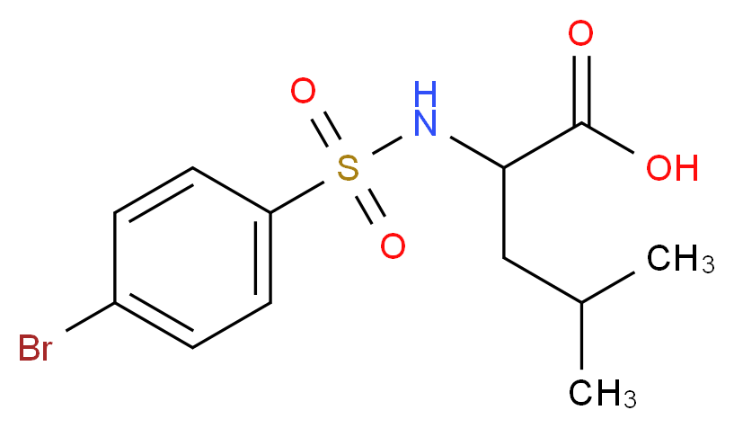 2-{[(4-Bromophenyl)sulfonyl]amino}-4-methylpentanoic acid_Molecular_structure_CAS_68305-78-2)