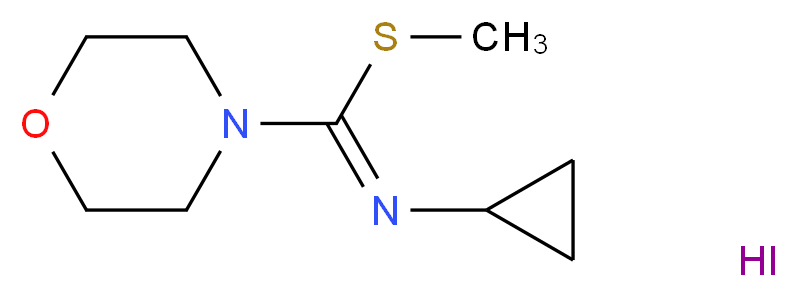 methyl N-cyclopropylmorpholine-4-carbimidothioate hydroiodide_Molecular_structure_CAS_)