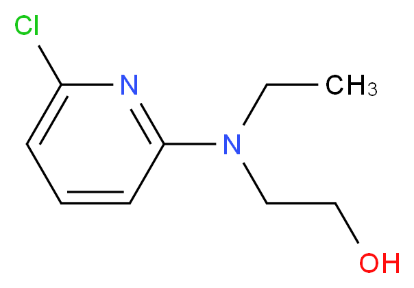 2-[(6-Chloro-2-pyridinyl)(ethyl)amino]-1-ethanol_Molecular_structure_CAS_)