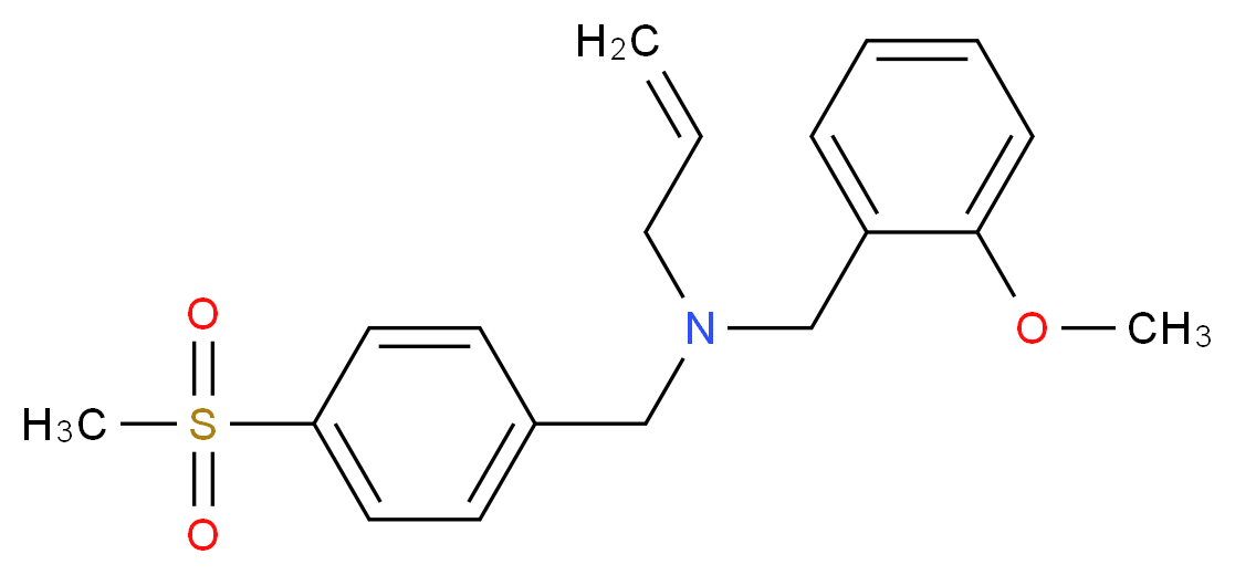 N-(2-methoxybenzyl)-N-[4-(methylsulfonyl)benzyl]prop-2-en-1-amine_Molecular_structure_CAS_)