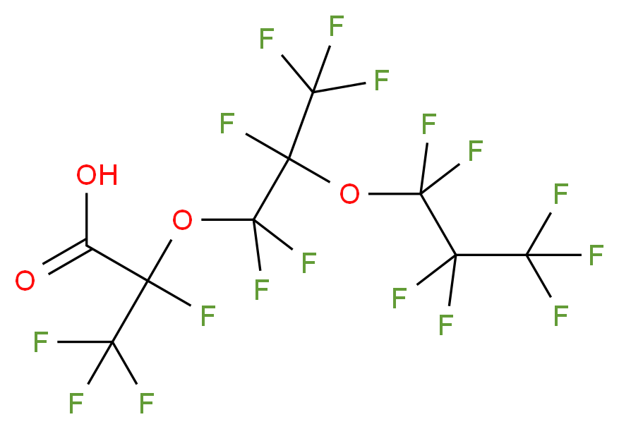 2,3,3,3-Tetrafluoro-2-(1,1,2,3,3,3-hexafluoro-2-(perfluoropropoxy)propoxy)propanoic acid_Molecular_structure_CAS_13252-14-7)