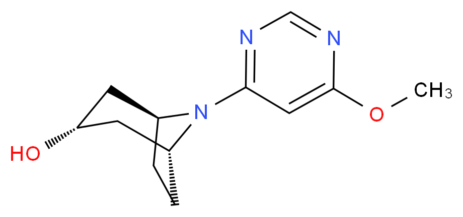 (3-endo)-8-(6-methoxypyrimidin-4-yl)-8-azabicyclo[3.2.1]octan-3-ol_Molecular_structure_CAS_)