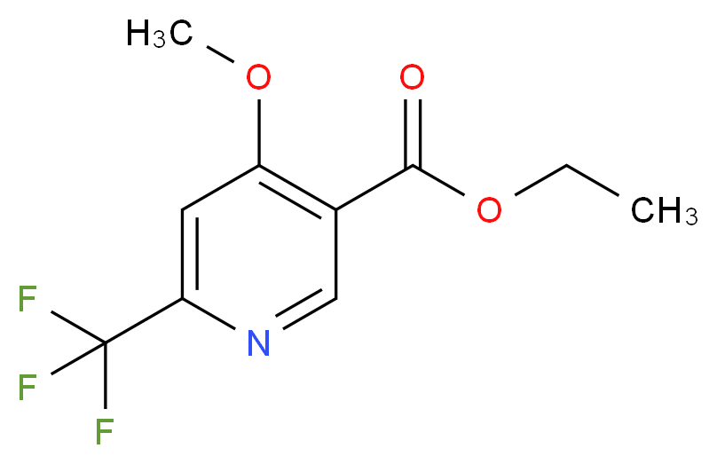 ethyl 4-methoxy-6-(trifluoromethyl)nicotinate_Molecular_structure_CAS_1196147-11-1)