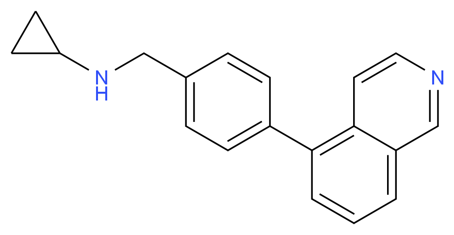 N-(4-isoquinolin-5-ylbenzyl)cyclopropanamine_Molecular_structure_CAS_)