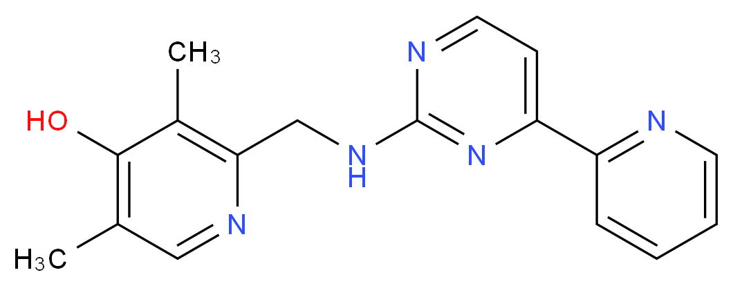 3,5-dimethyl-2-({[4-(2-pyridinyl)-2-pyrimidinyl]amino}methyl)-4-pyridinol_Molecular_structure_CAS_)