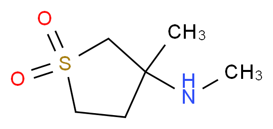 N,3-Dimethyltetrahydrothiophen-3-amine 1,1-dioxide hydrochloride_Molecular_structure_CAS_)