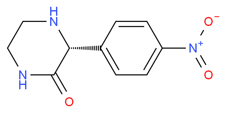 (R)-3-(4-NITRO-PHENYL)-PIPERAZIN-2-ONE_Molecular_structure_CAS_)