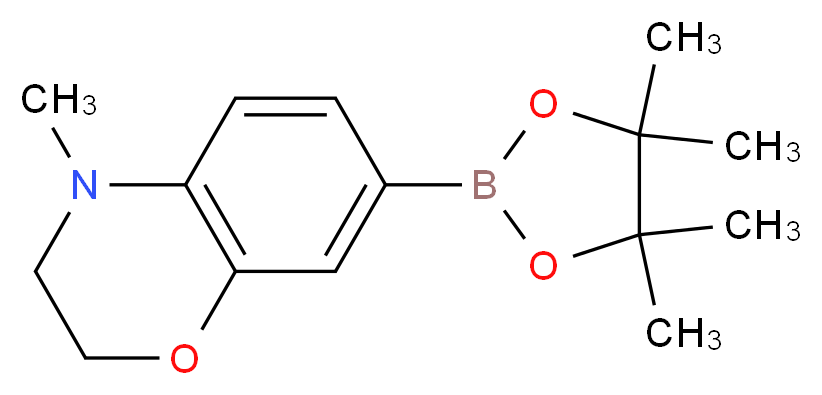4-methyl-7-(4,4,5,5-tetramethyl-1,3,2-dioxaborolan-2-yl)-3,4-dihydro-2H-1,4-benzoxazine_Molecular_structure_CAS_519054-54-7)