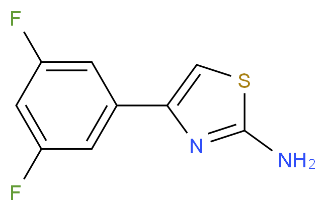 4-(3,5-DIFLUORO-PHENYL)-THIAZOL-2-YLAMINE_Molecular_structure_CAS_)