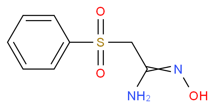 (Benzenesulphonyl)acetamide oxime 98%_Molecular_structure_CAS_)