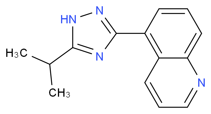 5-[5-(propan-2-yl)-1H-1,2,4-triazol-3-yl]quinoline_Molecular_structure_CAS_)