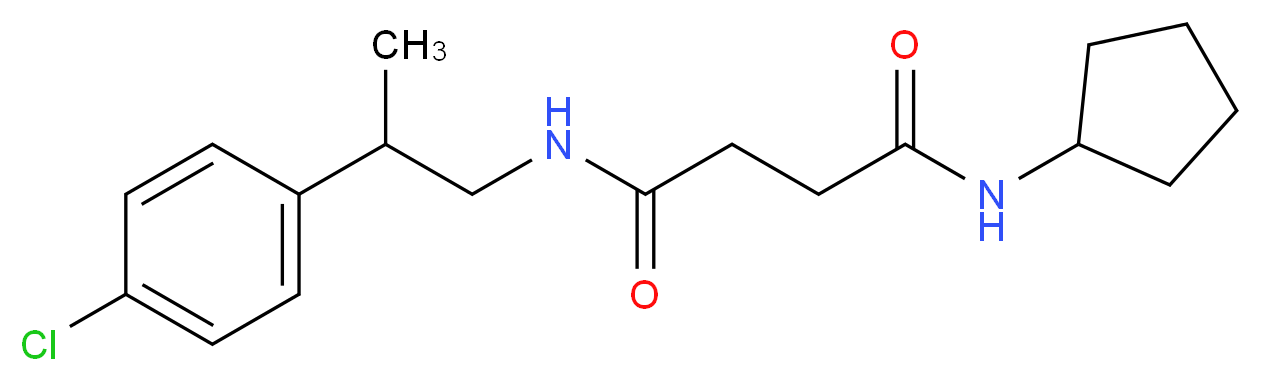 N-[2-(4-chlorophenyl)propyl]-N'-cyclopentylsuccinamide_Molecular_structure_CAS_)