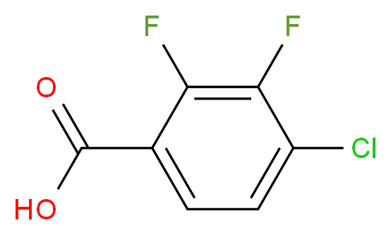 4-Chloro-2,3-difluorobenzoic acid_Molecular_structure_CAS_150444-94-3)