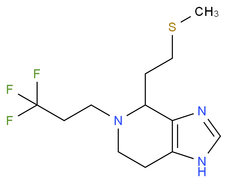 4-[2-(methylthio)ethyl]-5-(3,3,3-trifluoropropyl)-4,5,6,7-tetrahydro-1H-imidazo[4,5-c]pyridine_Molecular_structure_CAS_)