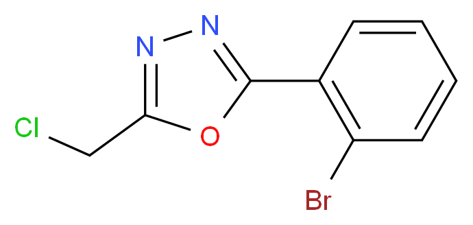 2-(2-Bromo-phenyl)-5-chloromethyl-[1,3,4]oxadiazole_Molecular_structure_CAS_)