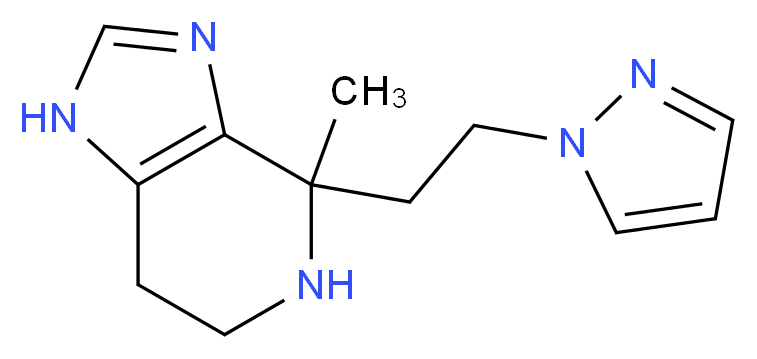 4-methyl-4-[2-(1H-pyrazol-1-yl)ethyl]-4,5,6,7-tetrahydro-1H-imidazo[4,5-c]pyridine_Molecular_structure_CAS_)