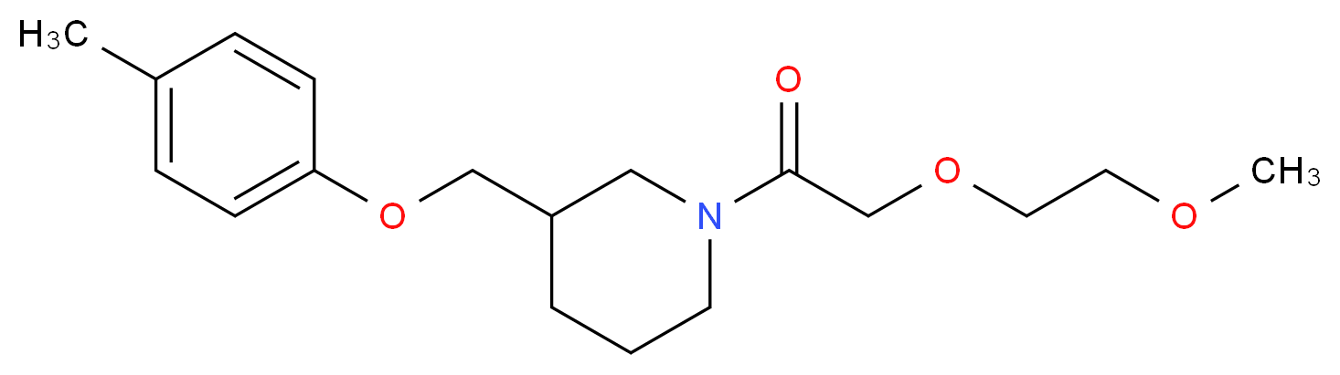 1-[(2-methoxyethoxy)acetyl]-3-[(4-methylphenoxy)methyl]piperidine_Molecular_structure_CAS_)