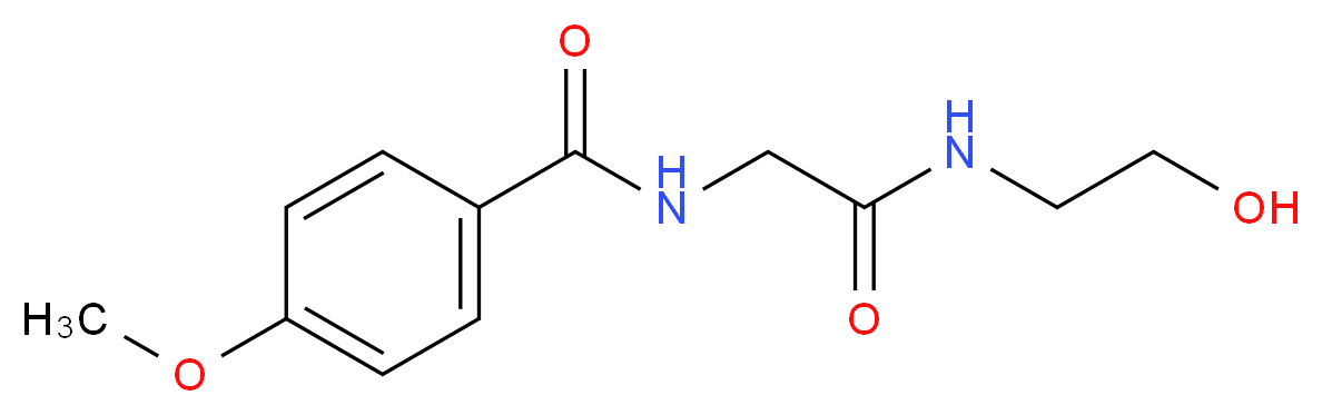 N-{2-[(2-Hydroxyethyl)amino]-2-oxoethyl}-4-methoxybenzenecarboxamide_Molecular_structure_CAS_)