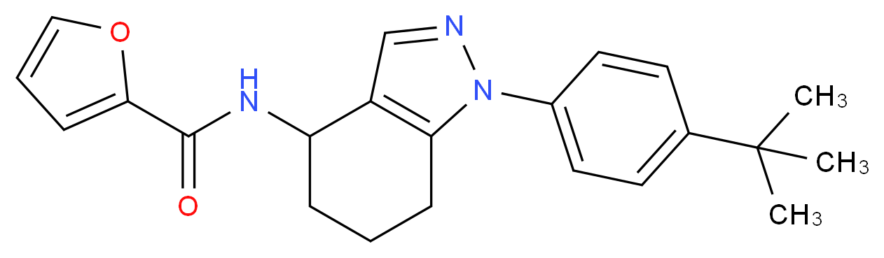 N-[1-(4-tert-butylphenyl)-4,5,6,7-tetrahydro-1H-indazol-4-yl]-2-furamide_Molecular_structure_CAS_)