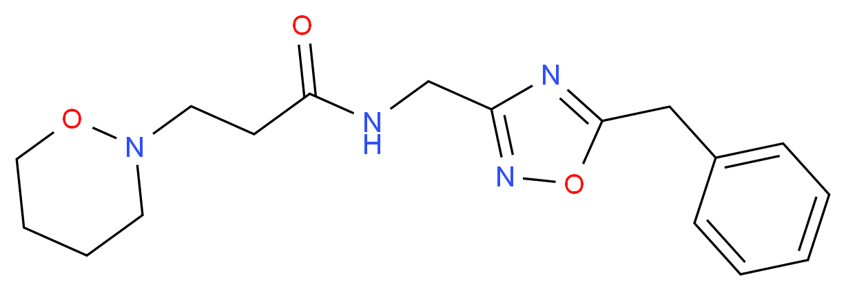 N-[(5-benzyl-1,2,4-oxadiazol-3-yl)methyl]-3-(1,2-oxazinan-2-yl)propanamide_Molecular_structure_CAS_)