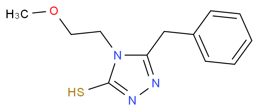 5-benzyl-4-(2-methoxyethyl)-4H-1,2,4-triazole-3-thiol_Molecular_structure_CAS_)