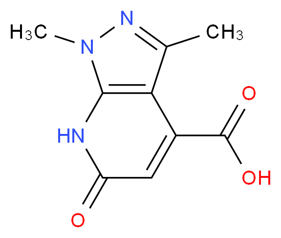 1,3-dimethyl-6-oxo-1H,6H,7H-pyrazolo[3,4-b]pyridine-4-carboxylic acid_Molecular_structure_CAS_)