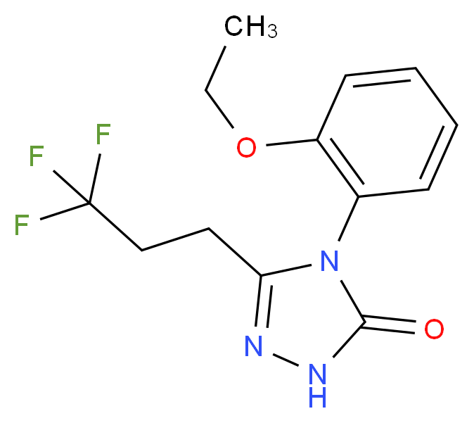4-(2-ethoxyphenyl)-5-(3,3,3-trifluoropropyl)-2,4-dihydro-3H-1,2,4-triazol-3-one_Molecular_structure_CAS_)
